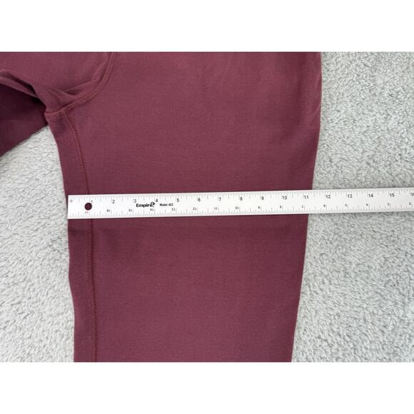 VTG J Crew Sweatpants Joggers Men Large Oarsmen Burgundy Fleece Activewear - Picture 5 of 12